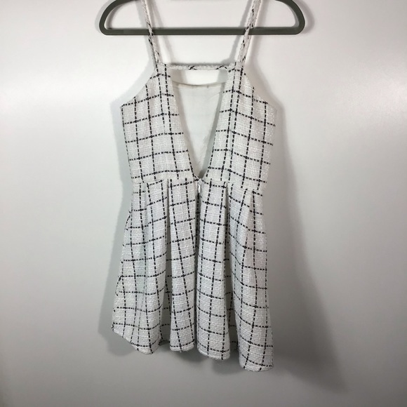 BCBGeneration | White Checked Tweed Mini Dress~0 - Picture 8 of 10